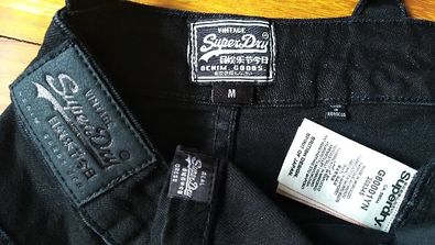 SUPERDRY spódnica/sukienka na szelkach JEANS ogrodniczka 38 M