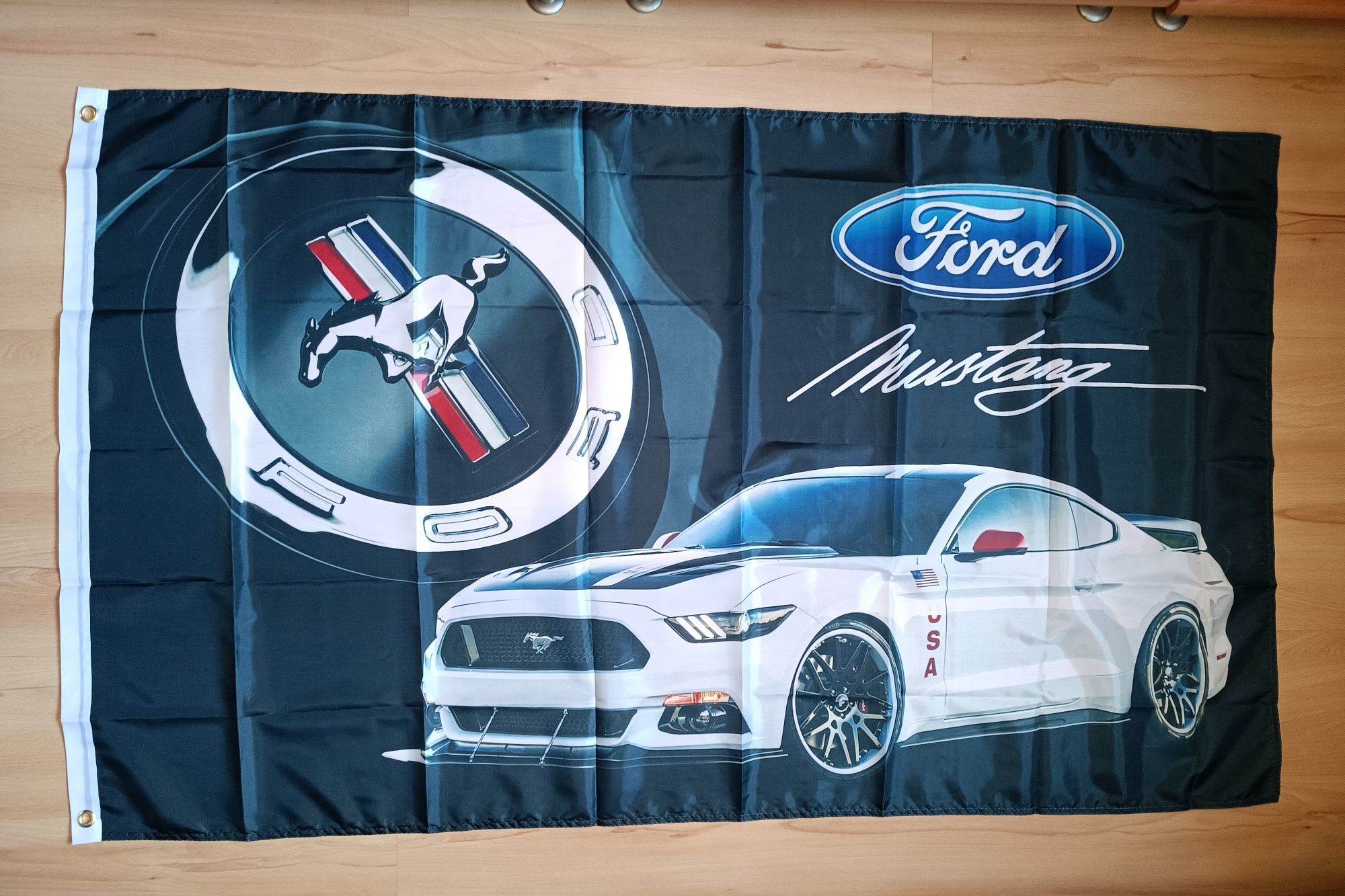 Nowa flaga Ford Mustang 90x150 cm garaż club loft bar samochód pub usa
