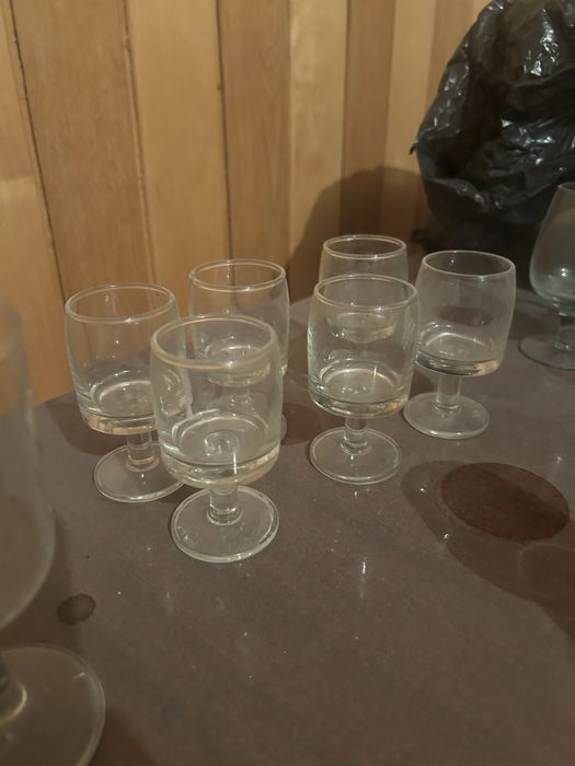 kieliszki, szklanki z PRL