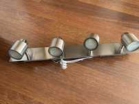 Oswietlenie, przysufitowe, inox,