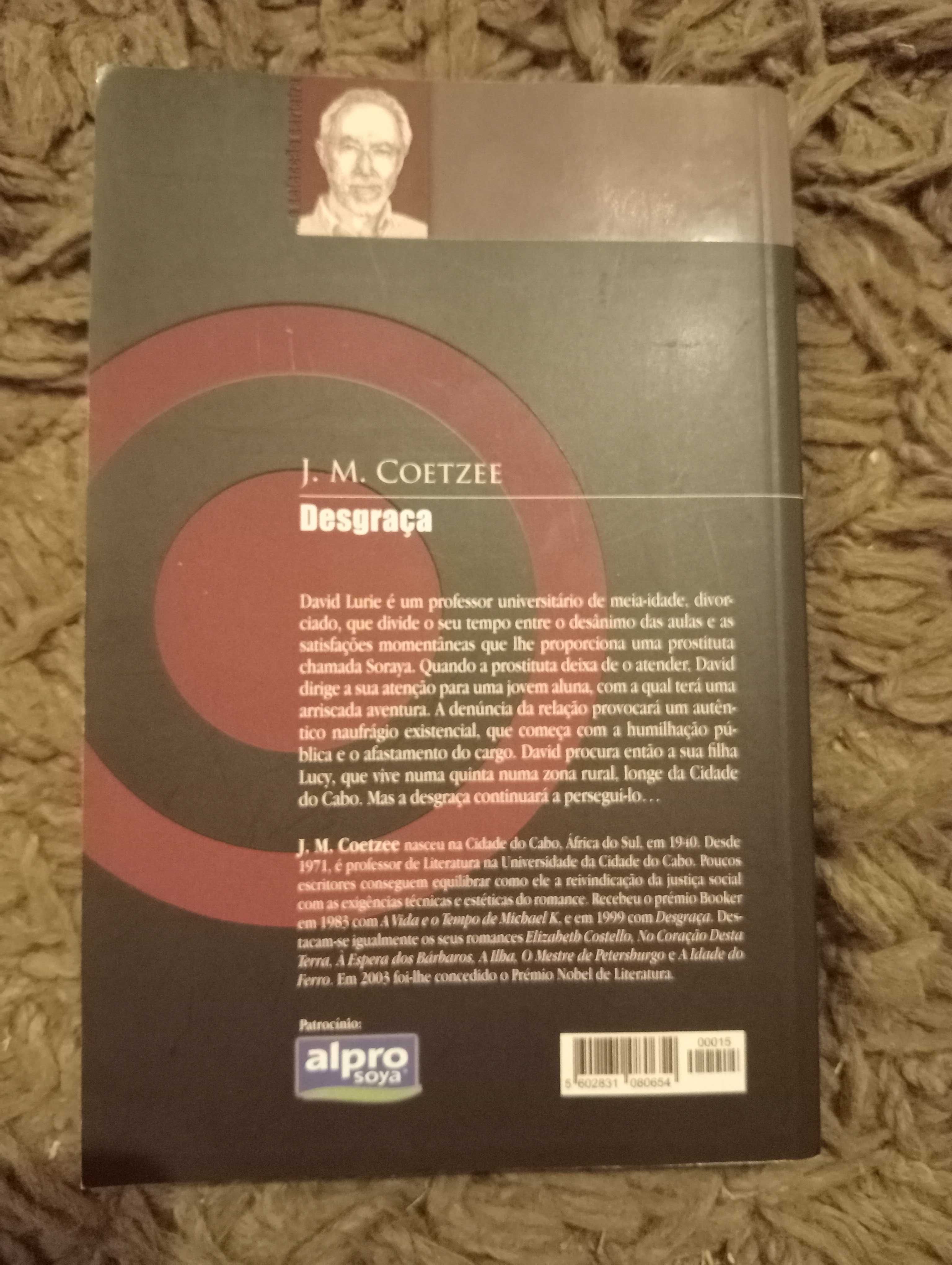 Livro "Desgraça" - J. M. Coetzee