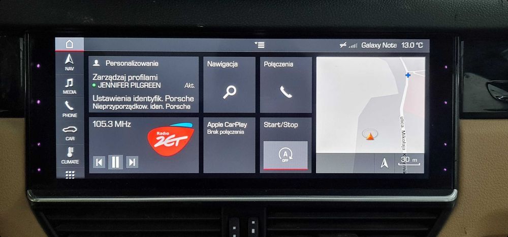 Porsche Polski Język menu MH2P MIB2 Macan Cayenne Panamera 911 usa