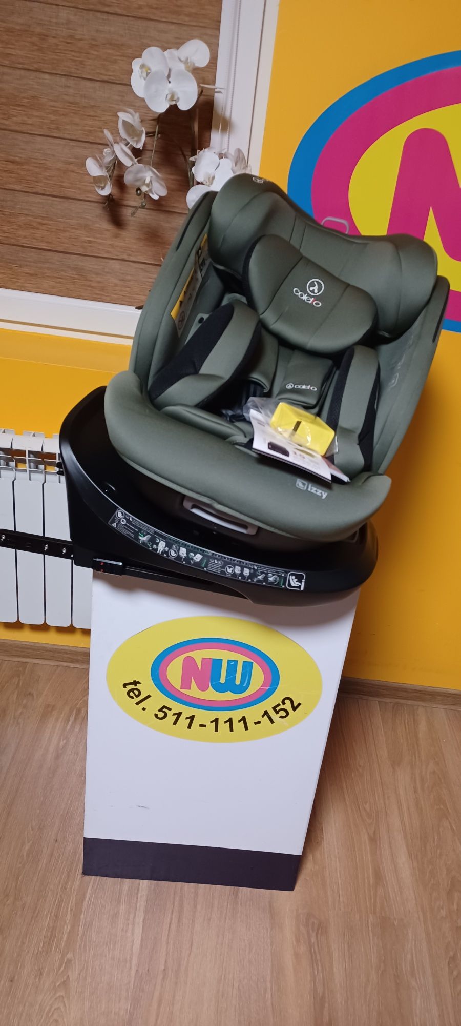 Nowy fotelik samochodowy obrotowy ISOFiX SKLEP NW