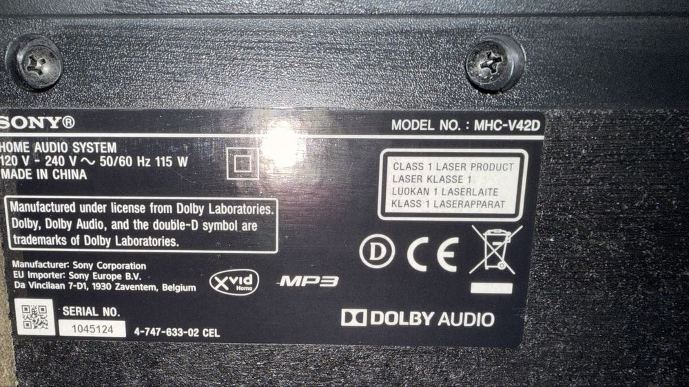 Coluna Sony MHC-V422D
