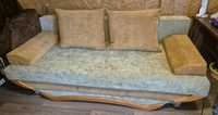 Łóżko kanapa rozkładana z pojemnikiem na pościel