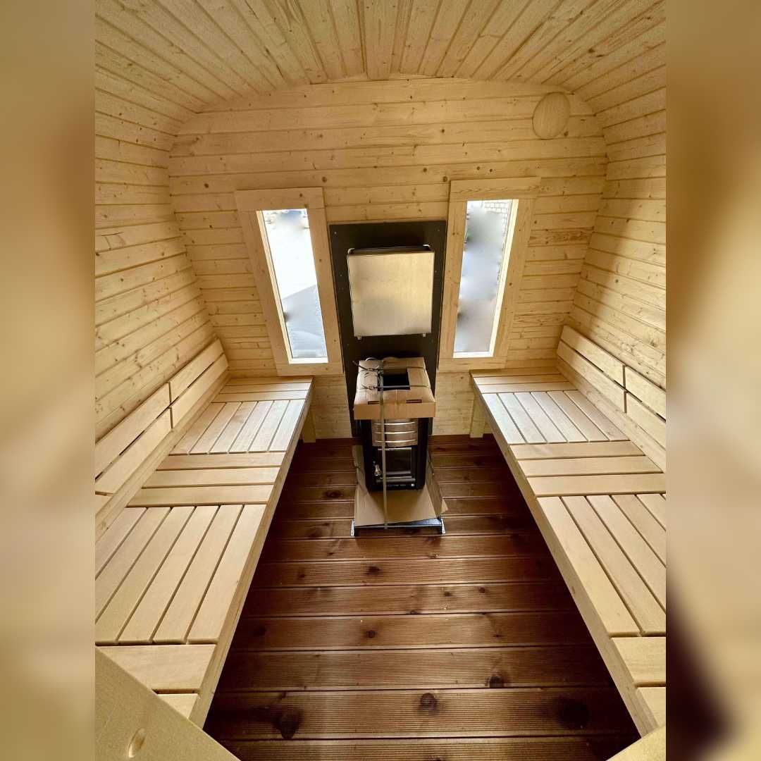 Oferta na sprzedaż sauny Glod 4M Relax - 4,0 x 2,42 m z piecem
