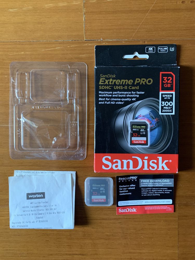 SanDisk 32GB SDHC Extreme PRO UHS-II (NOVO)