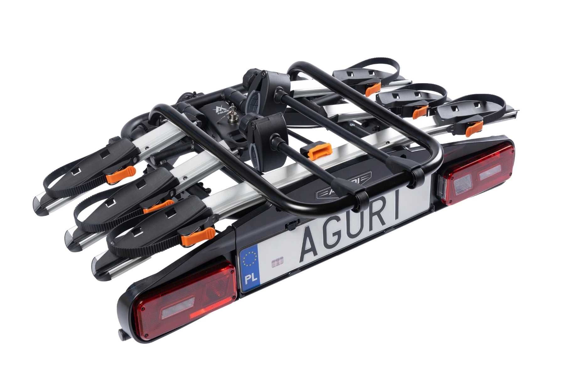 Aguri Active Bike Pro 3 Silver Platforma rowerowa na hak na 3 rowery