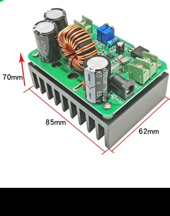 Підвищуючий DC-DC перетворювач 600 Вт  11-85 В