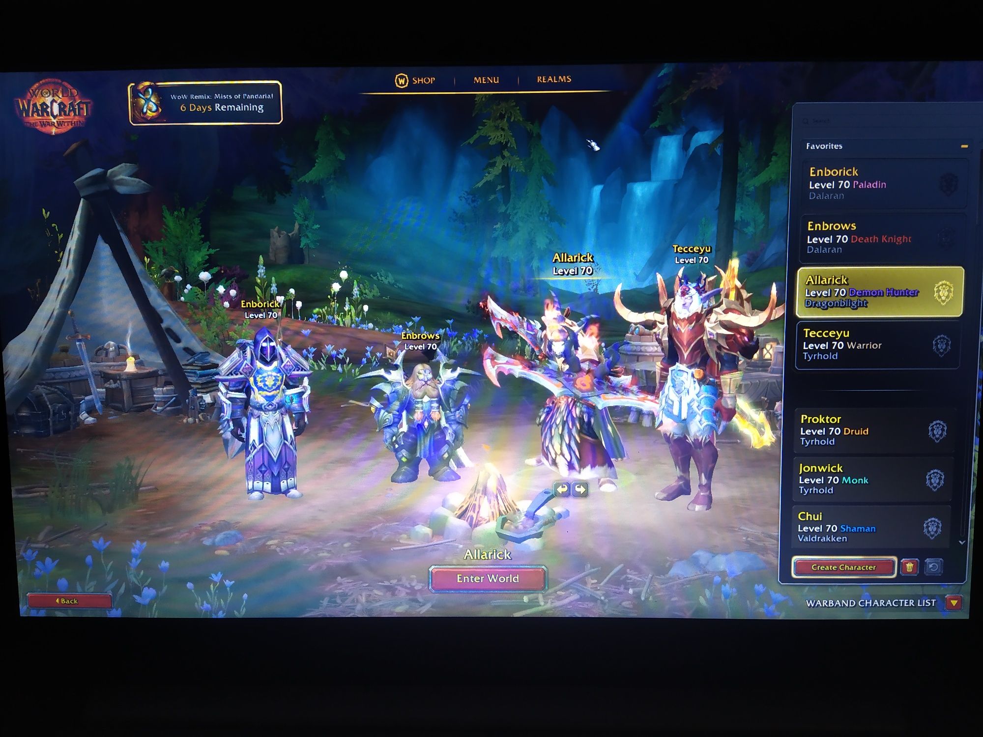 Продам аккаунт World of warcraft (офф сервер)The War Within