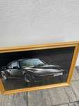 Plakat w drewnianej ramie Porsche