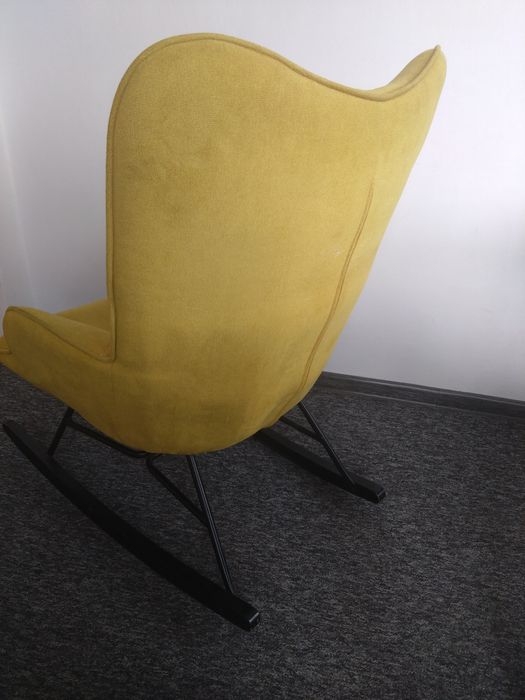 Fotel uszak bujany żółty Nuria