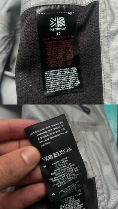 Куртка с мембраной Karrimor Hot Rock, размер S-M, gore tex, трекингова