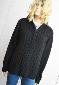 Sweter kardigan 42 XL zasuwany bluza dzianinowy sweterek damski ciepły