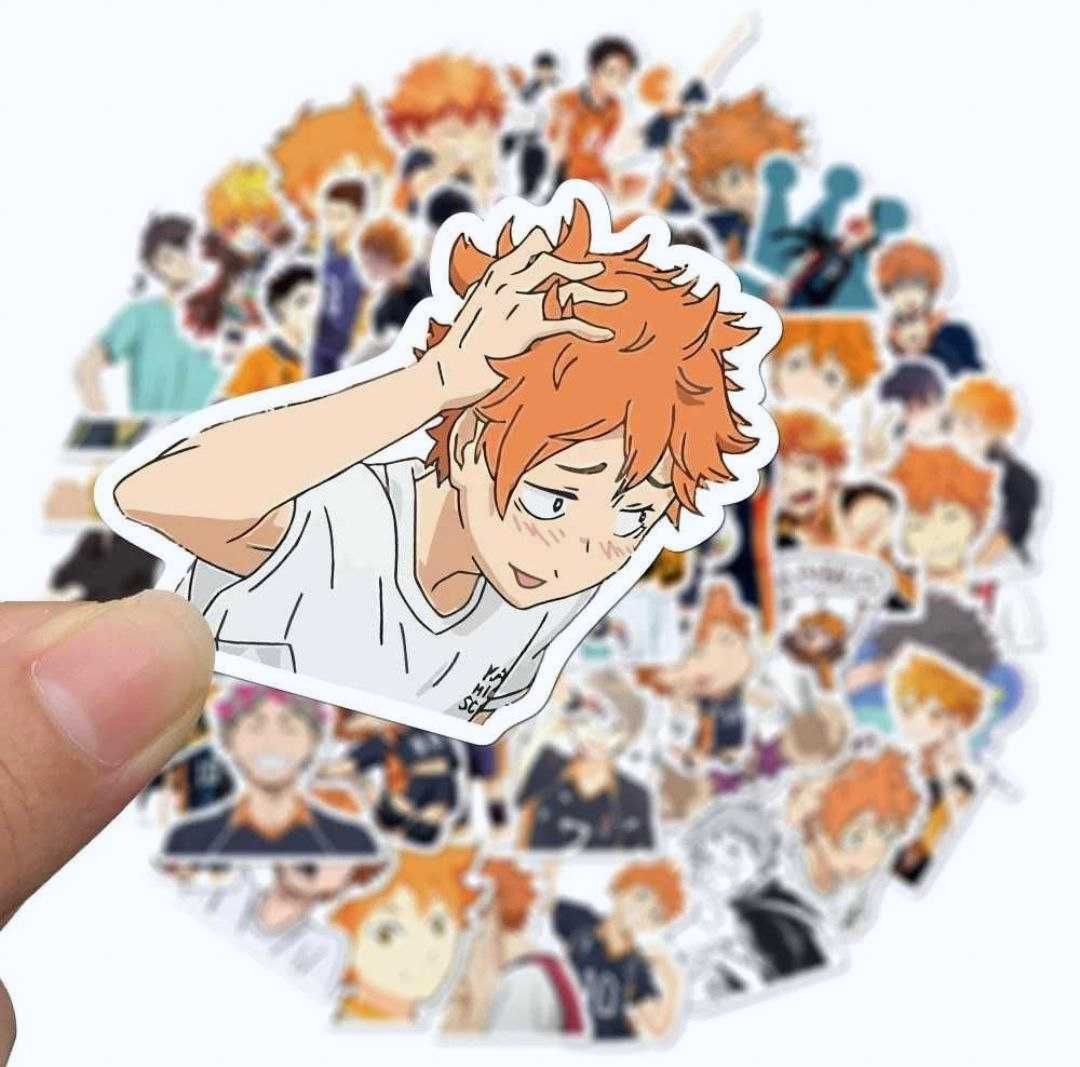 Наклейки стикеры аниме "Волейбол!! Haikyuu!!", 50 шт.