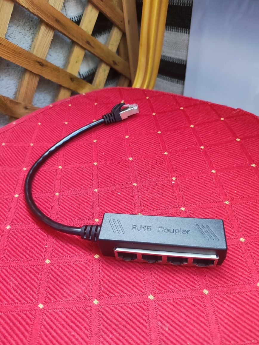 Kabel Ethernet RJ45 rozdzielacz przewód adapter splitter Hub LAN