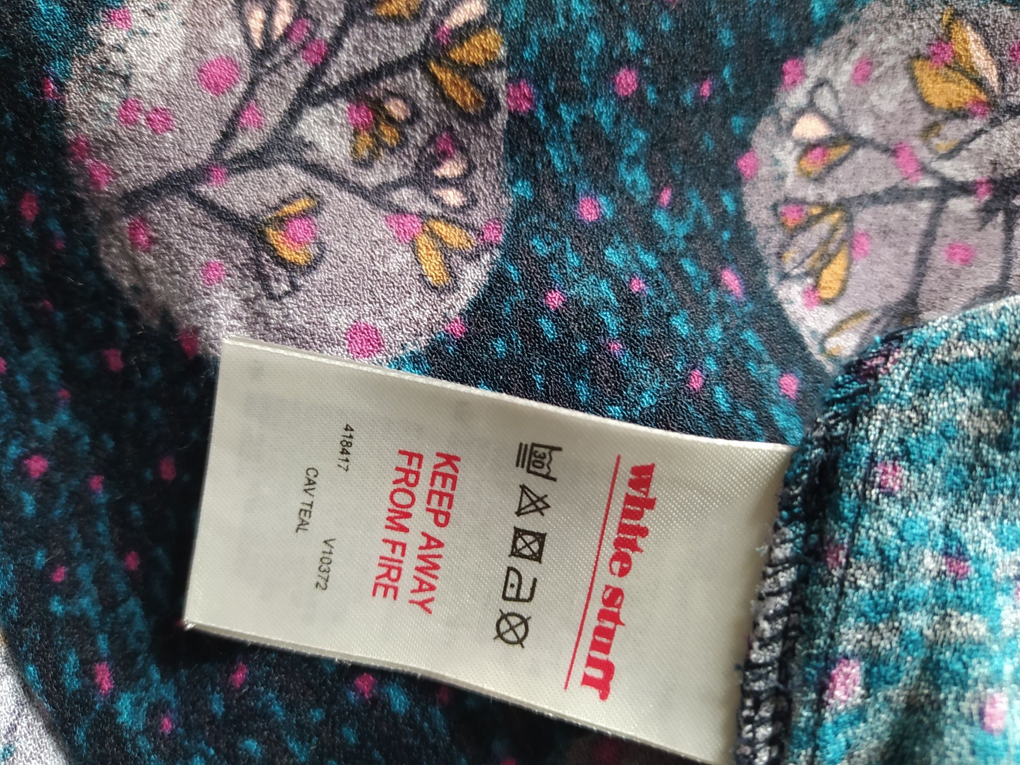 Niepowtarzalna, tunika, krótka sukienka, drzewa, liście White Stuff 42