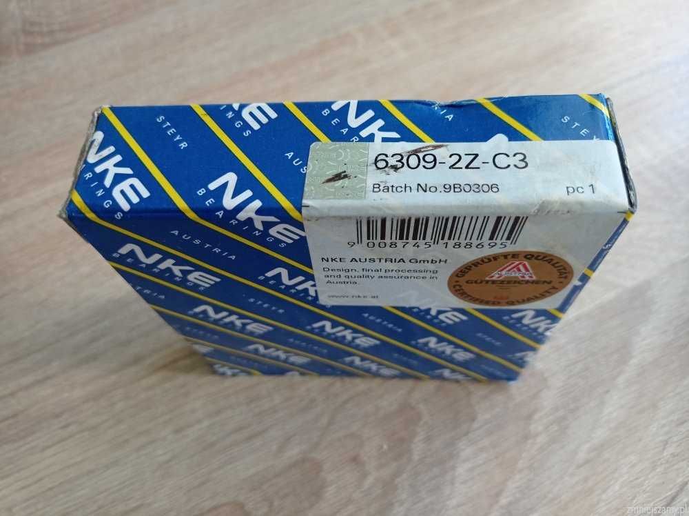 NKE BEARINGS nowe łożysko kulkowe 6309-2Z-C3 /NKE/