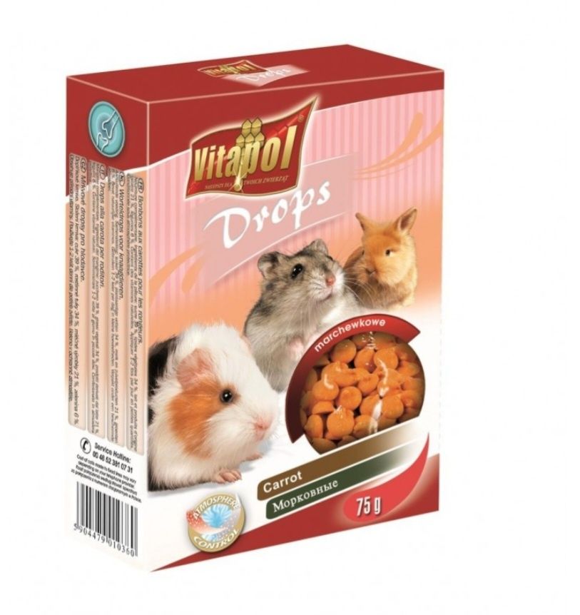 Vitapol dropsy dla gryzoni I królików  różne smaki