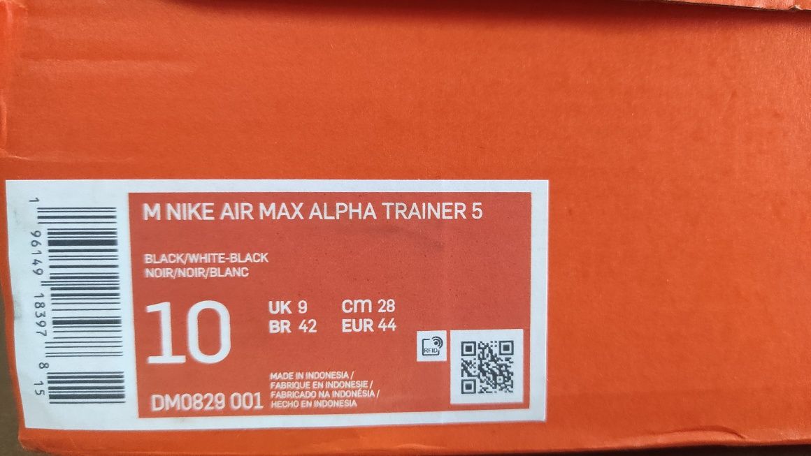 Nike air max czarne 44