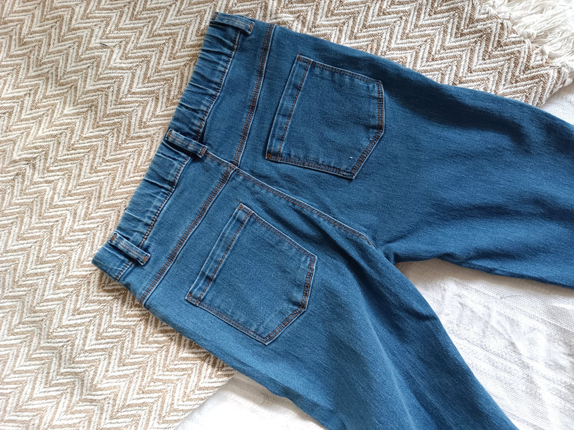 Nowe jegginsy mid rise z metką 158 cm denim co primark