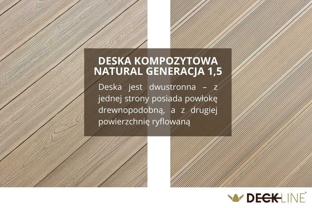 Deska kompozytowa tarasowa 3D DREWNOPODOBNA - szybka dostawa -