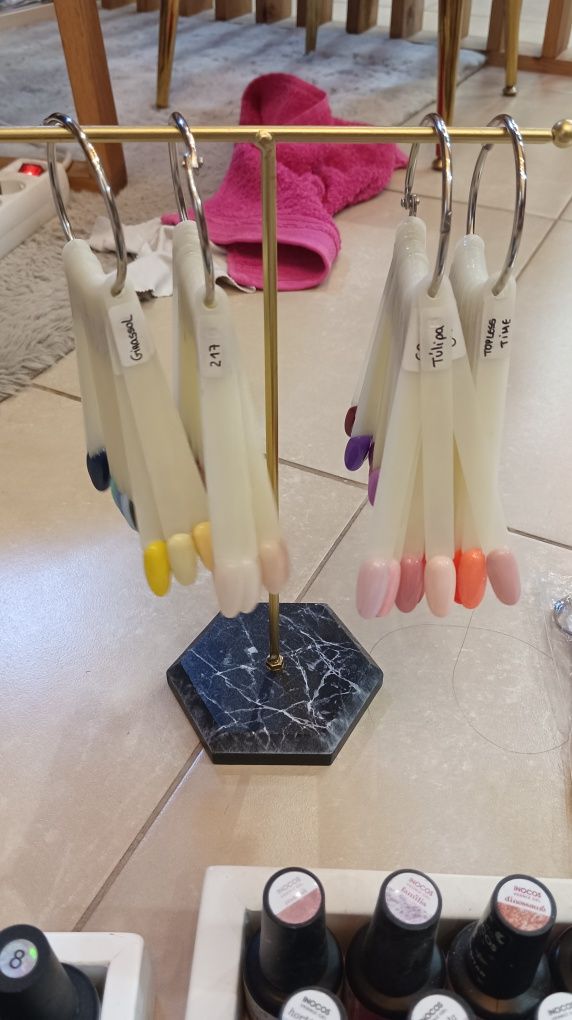 Cores de verniz de gel e acessórios