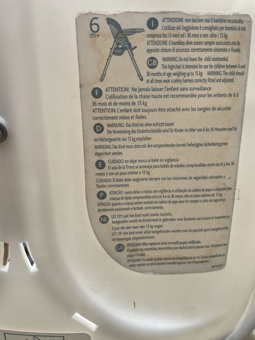 Fotelik krzesełko do karmienia