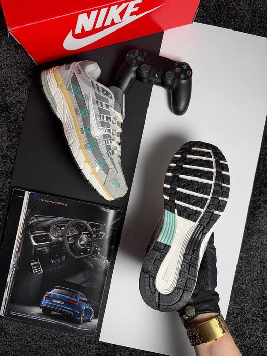 Чоловічі кросівки найк Nike P-6000 Fleece Grey White Mint [41-45]