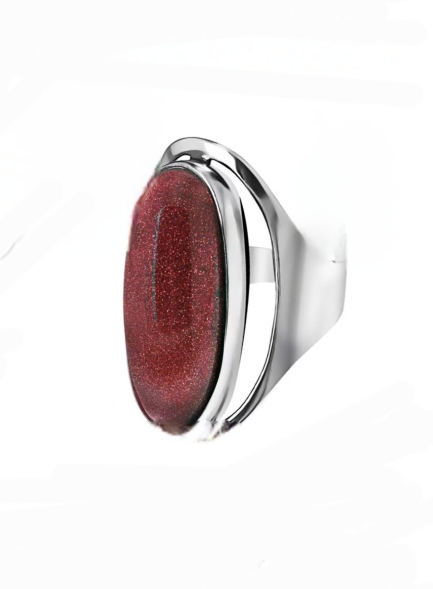 Pierścionek srebrny 925 z dużym piaskiem pustyni 2,8 cm r 18 ,21,30