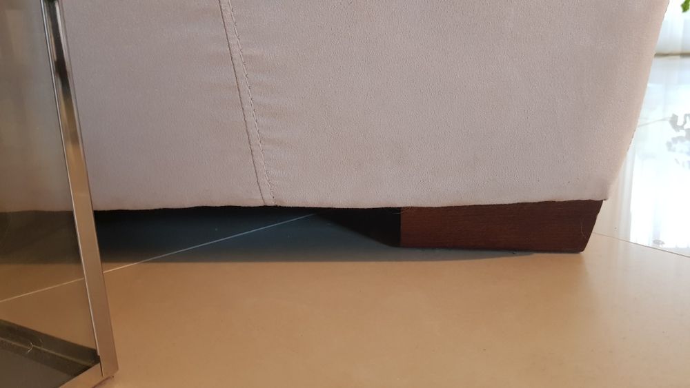 Sofa rozkladana sofy kanapa kanapy kremowy welur stan bdb