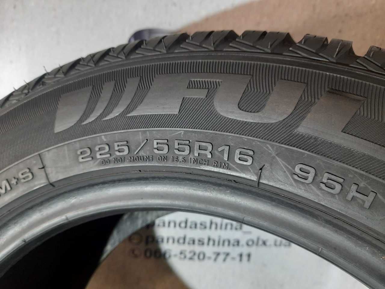 Шини 7мм 225/55 R16 FULDA KristallSupremo б/у літо склад
