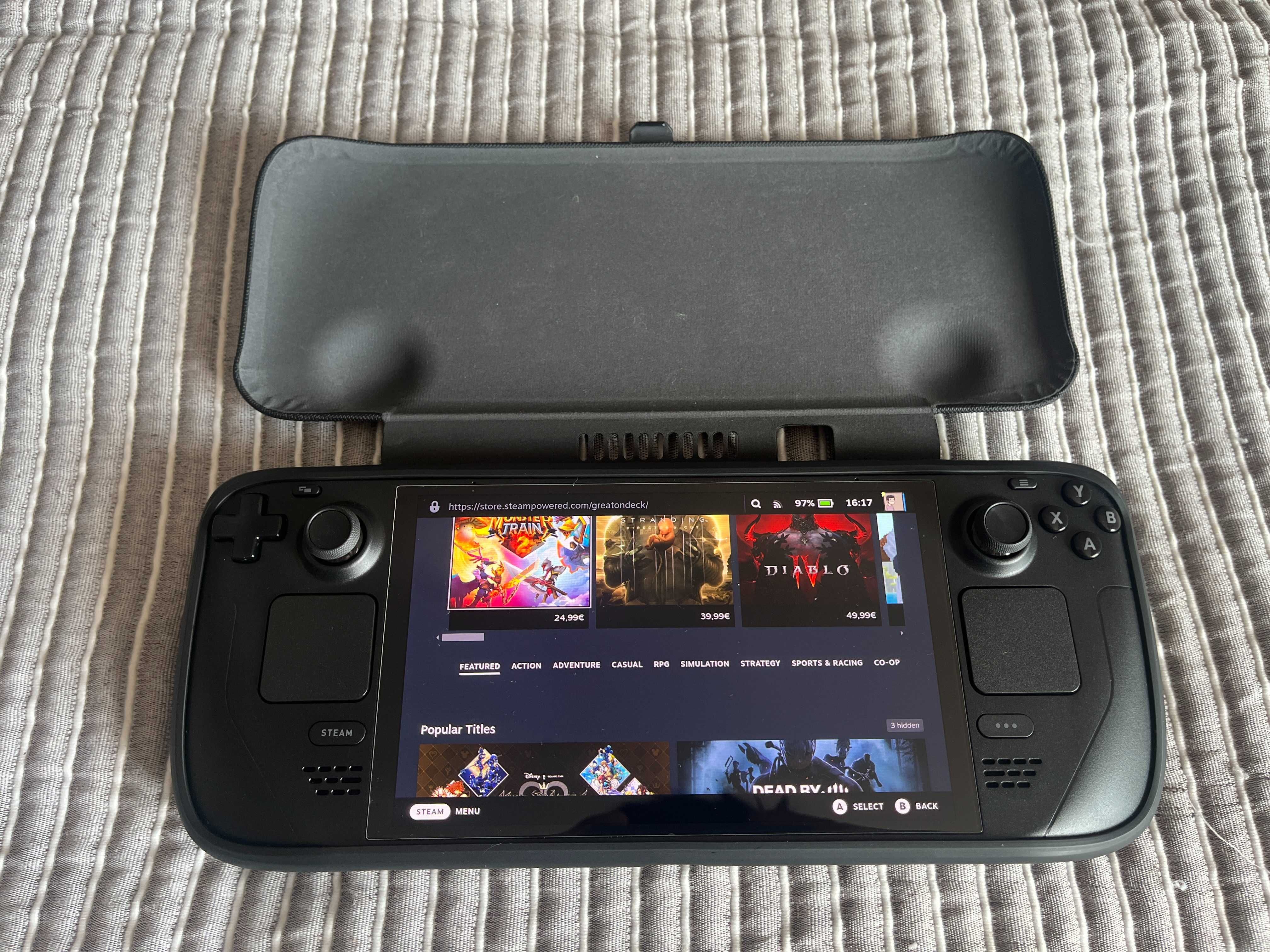 Steam Deck 512GB OLED + Capa + Docking Station