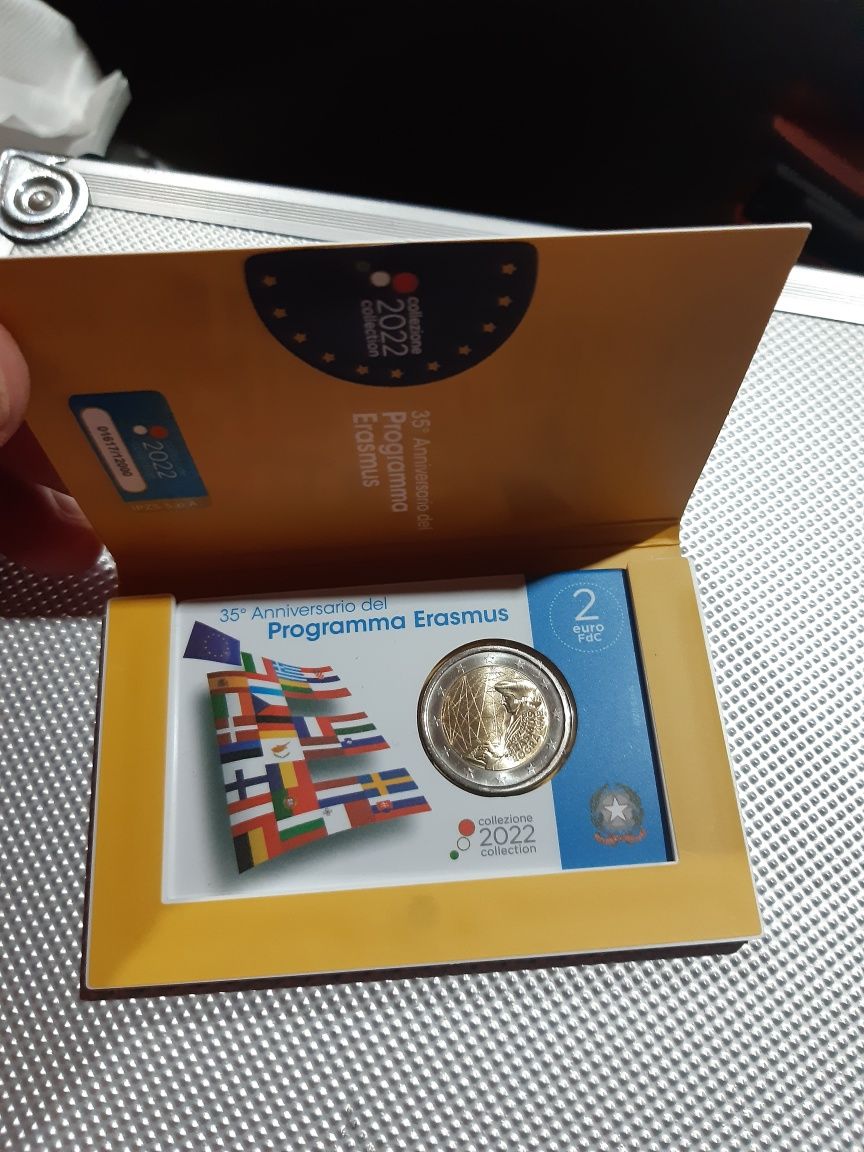 Moeda 2€ comemorativa erasmus coincard