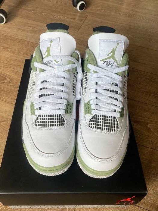 "Buty biegania "Nike_Air_Jordan_4_Retro_White_Seafoam_Roz.42