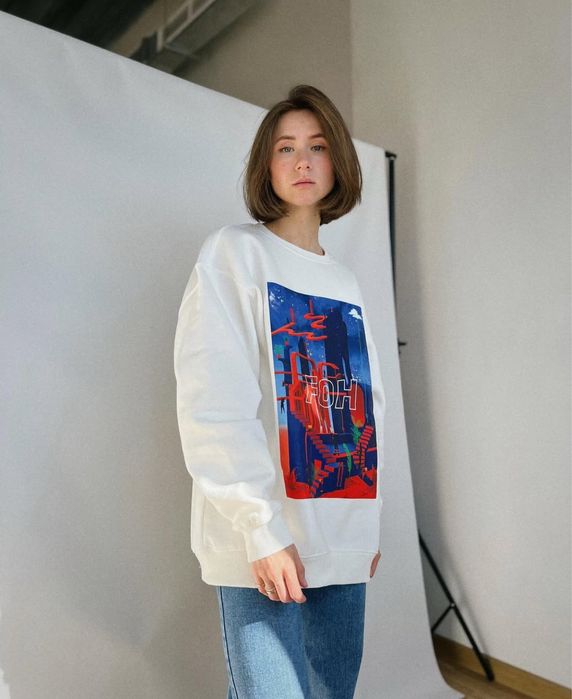 Світшот з принтом