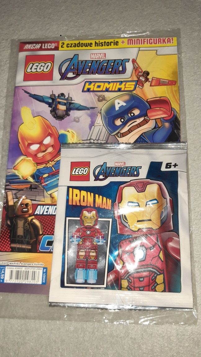 Gazetka Lego Avengers z figurką Lego Iron Man  1/2022 Nowa