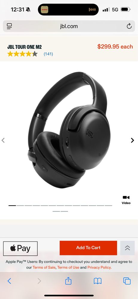 Vendo fone JBL tour one m2