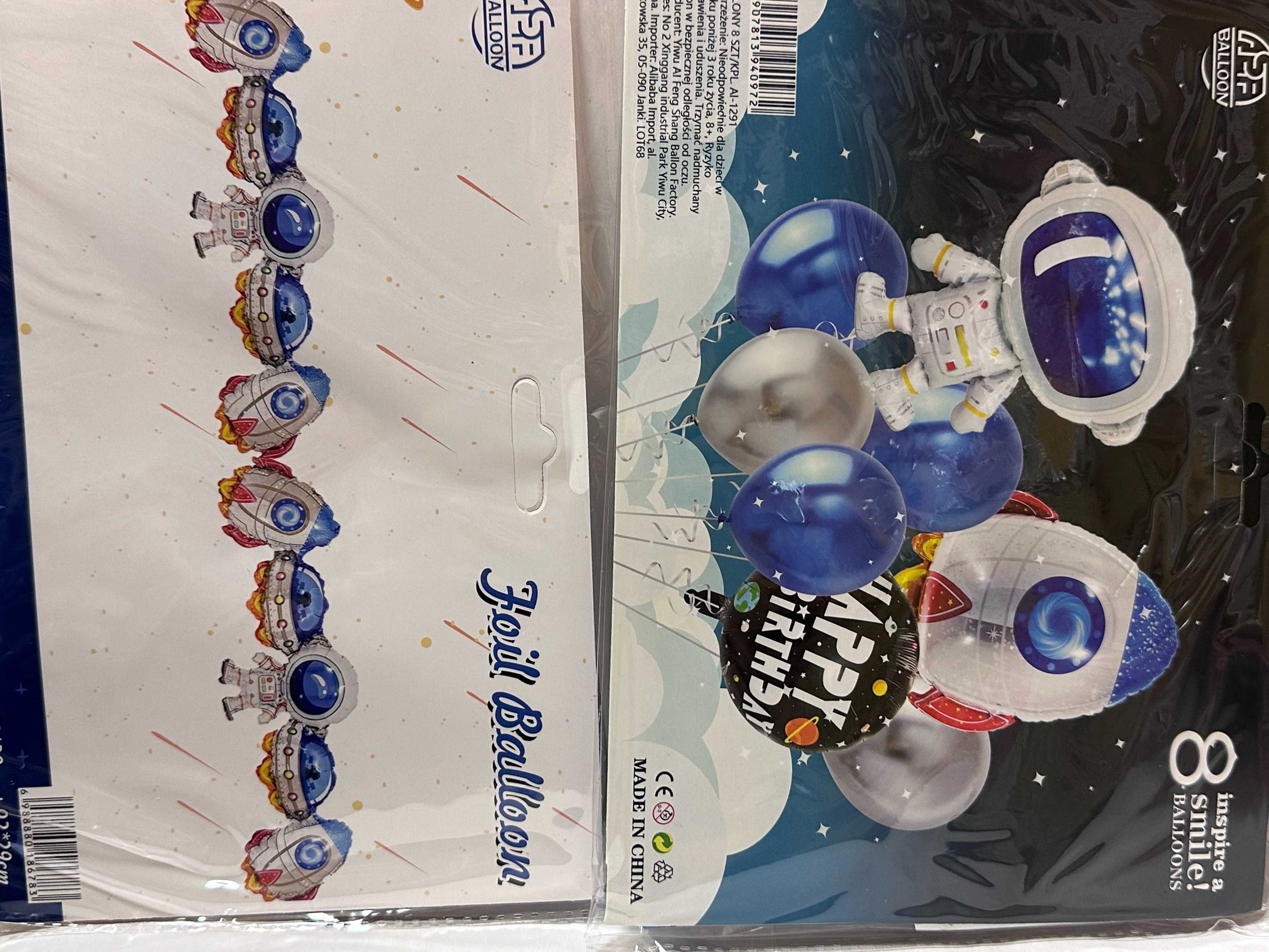 Balony+ girlanda astronauta kosmos paty urodziny