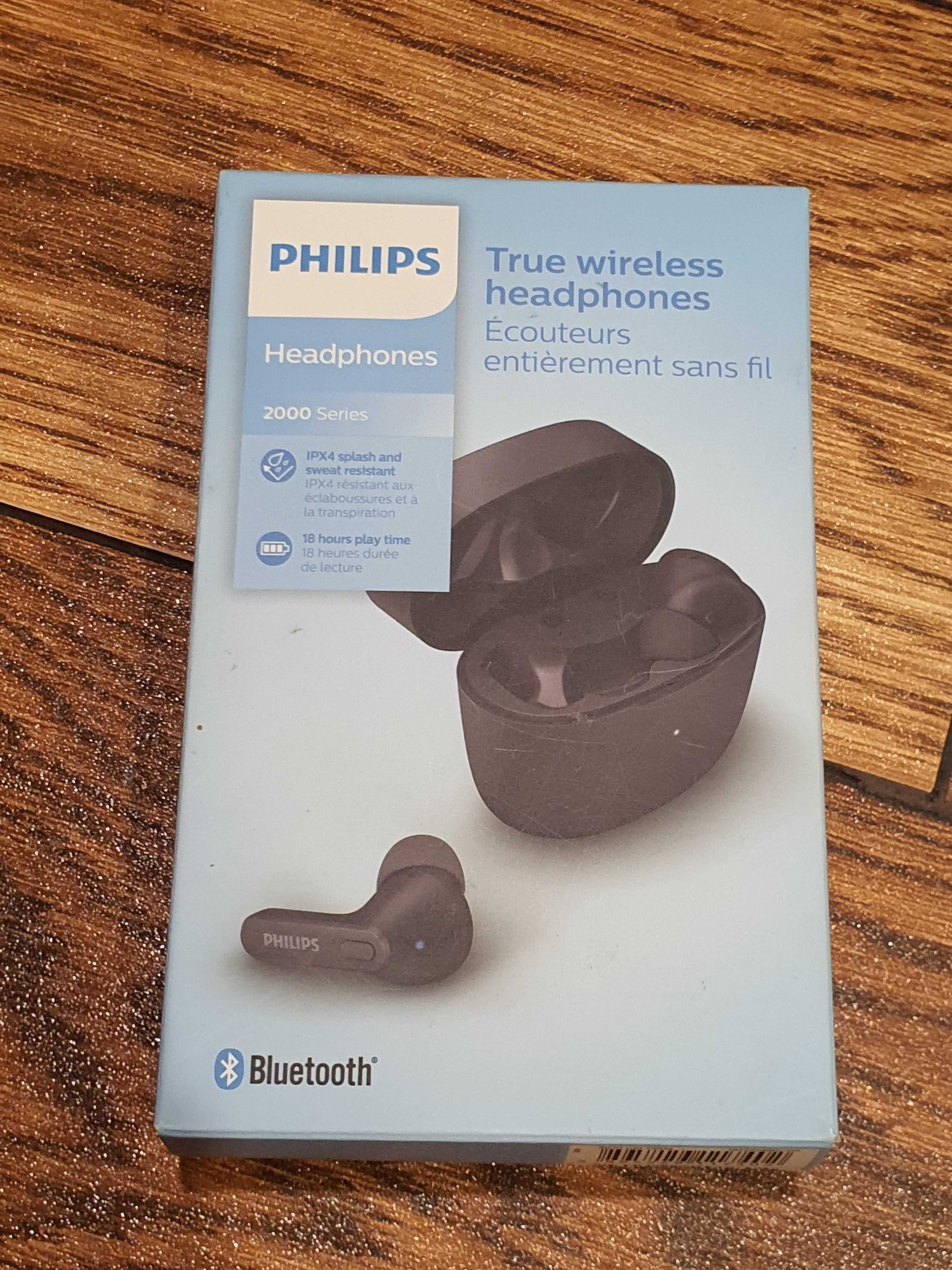 Słuchawki bezprzewodowe bluetooth dokanałowe/douszne PHILIPS TAT2206