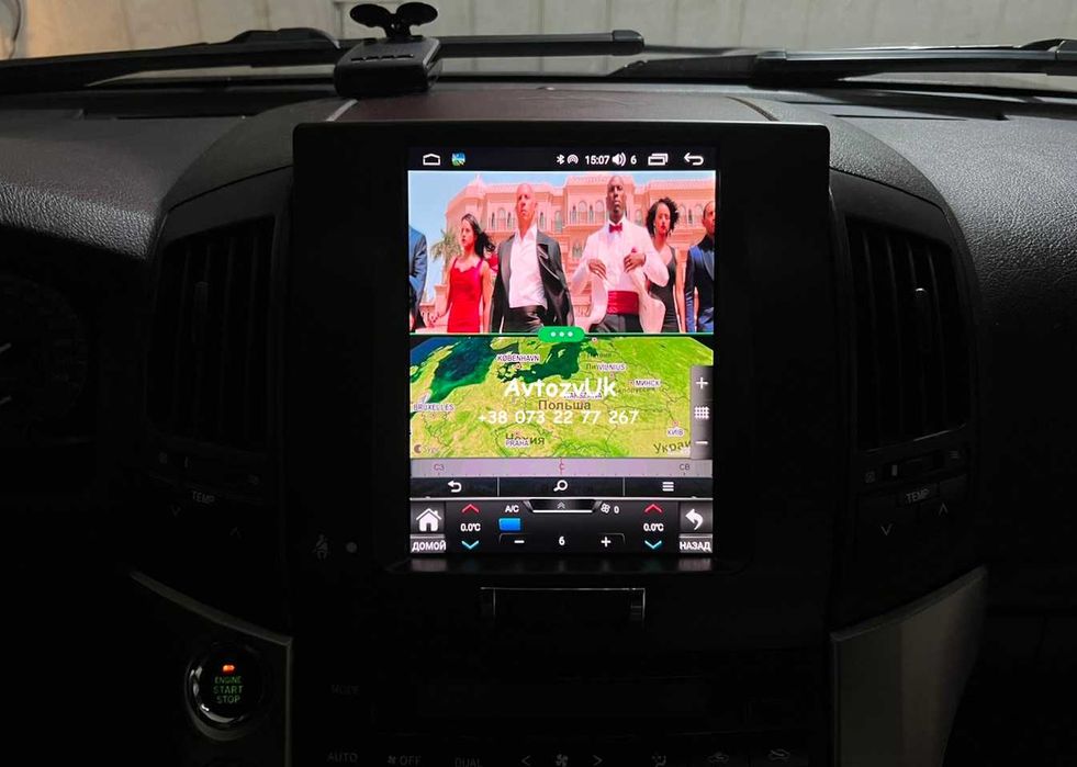 Android LC 200 LAND CRUISER 200 Toyota Тесла LC200  CarPlay Магнитола