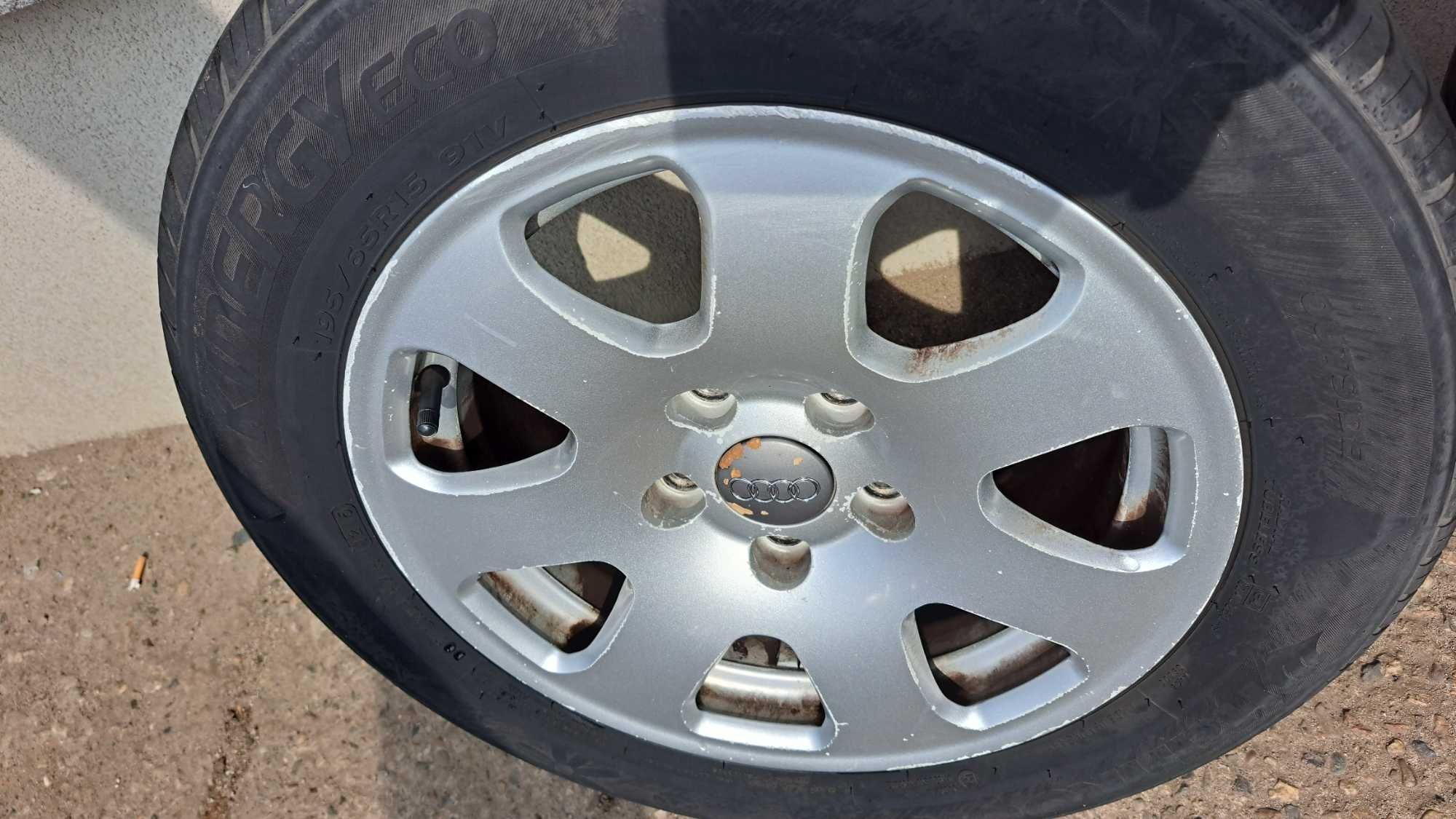 Felgi aluminiowe koła opony lato Audi A4 B6 5X112 15" kpl