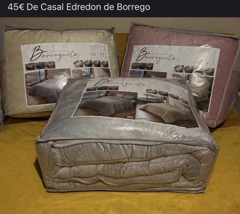Edredons para cama de casal muito fofinhos com pelo de borrego
