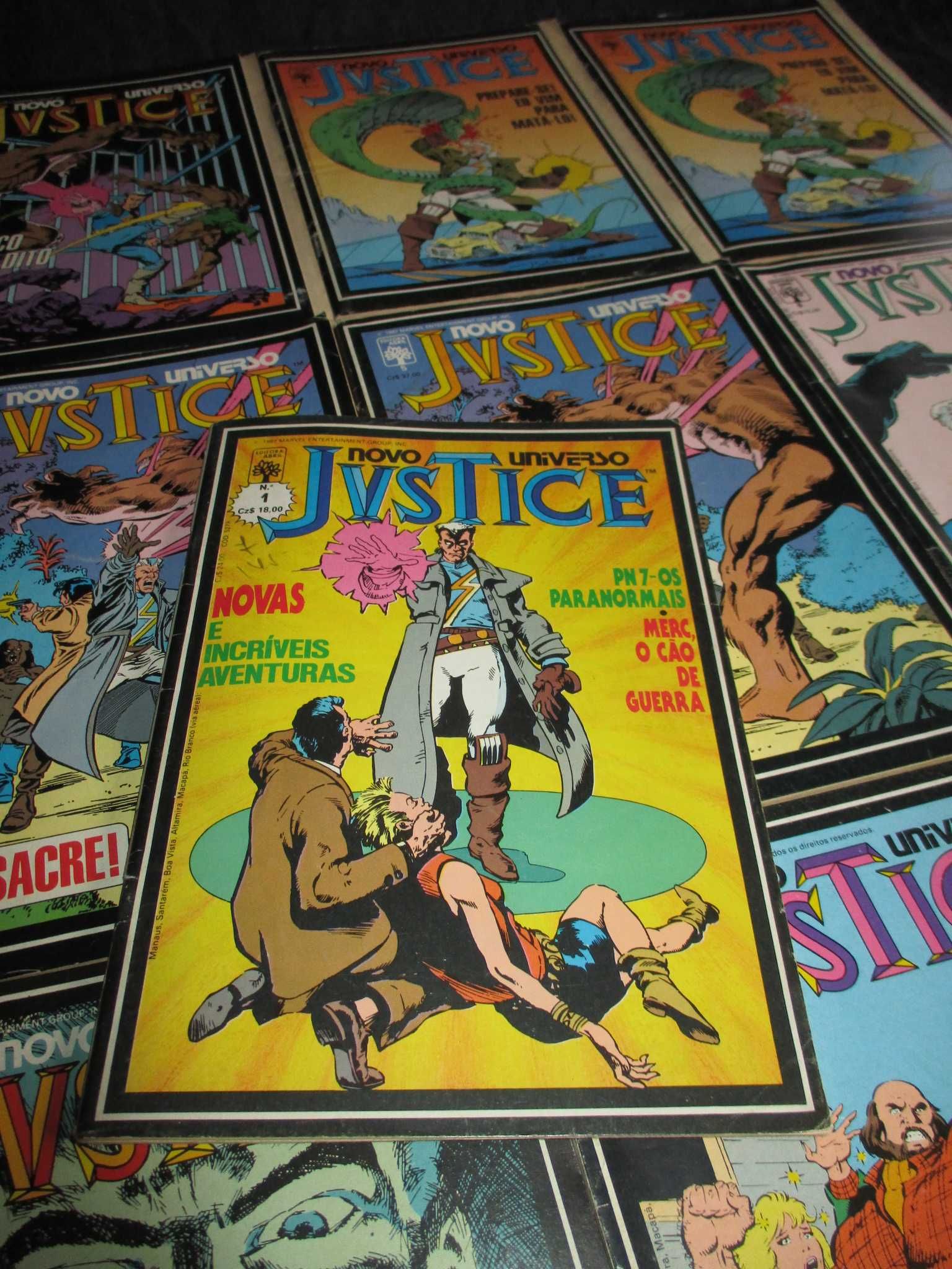 Livros Revistas BD Justice Novo Universo Marvel 1987