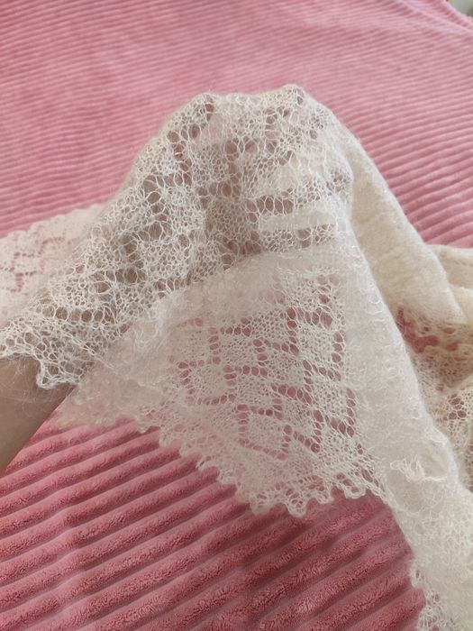 Ажурная пуховая желетка 48-50 р. Козий пух.