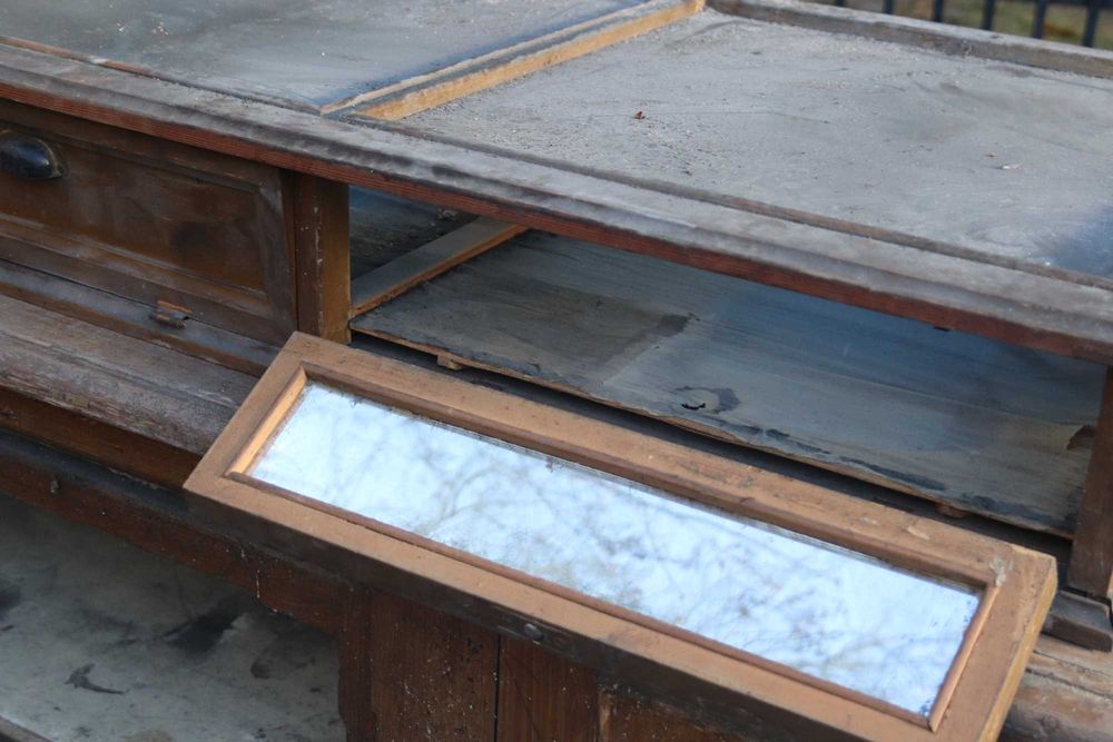 Meble sklepowe, lata 20-te, komplet, antyk, zabytek, apteka, secesja