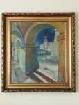 Ogromny przedwojenny obraz W. Serafin Zamość 1938