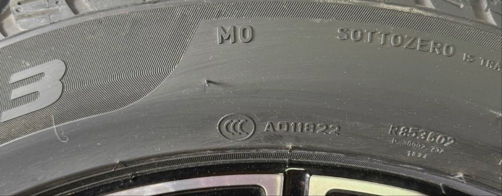 Mercedes S klasa W222 koła Alu 255/45r19 Pirelli Nowe zima Oryg