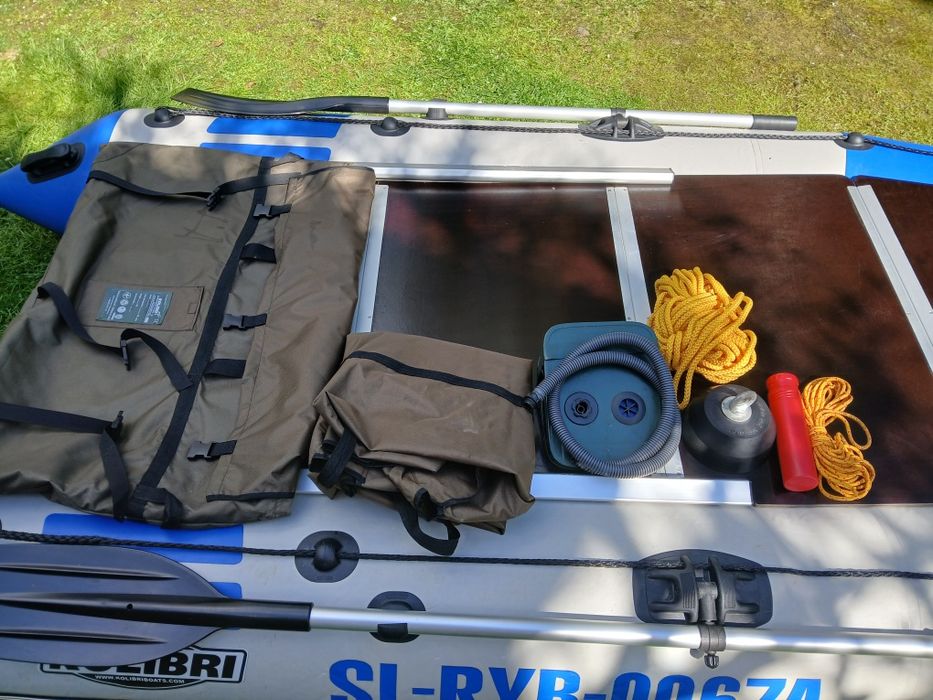 Ponton Kolibri 330D KM-330D ze sztywną podłogą i akcesoriami