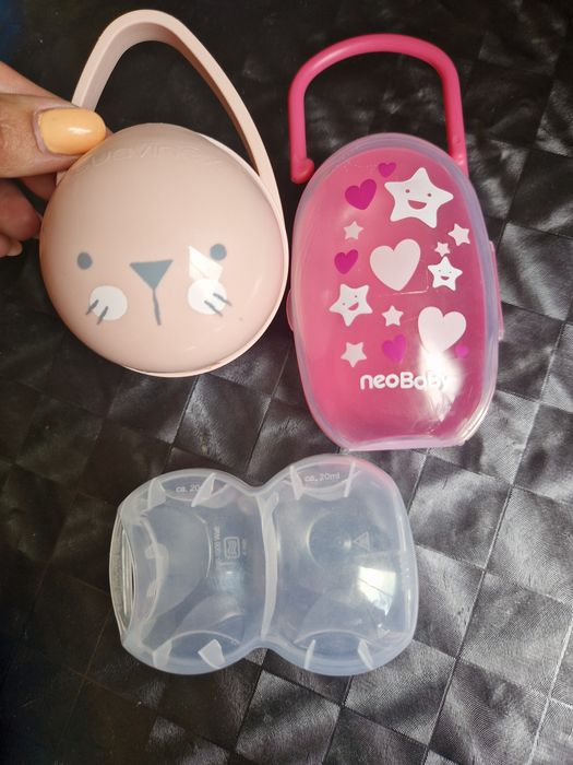 Pack 3 porta-chupetas